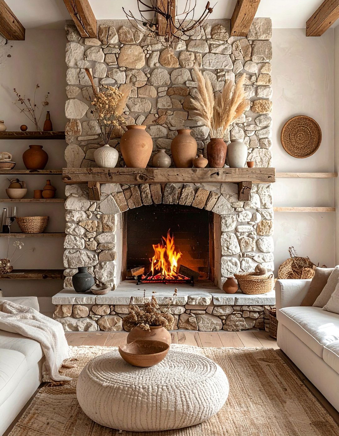 French Country Natural Stone Accents - 30 French Country Decor Ideas for a Charming Home