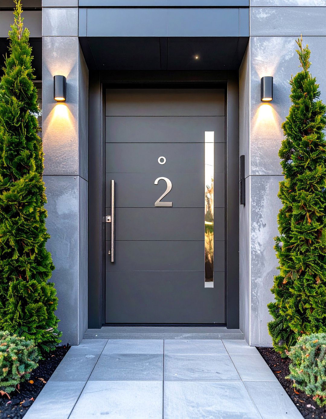 Front Door Gate with Integrated Address Numbers - 20 Front Door Gate Ideas to Boost Curb Appeal