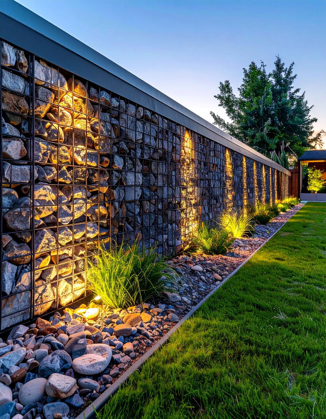 Gabion Wall Construction - 40 Hardscaping Ideas to Transform Your Outdoor Space