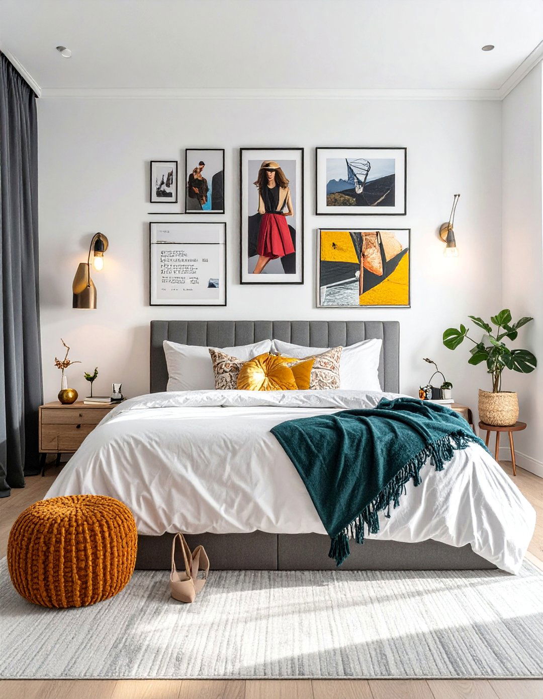 Gallery Wall Collage Display - 30 Baddie Room Ideas for a Chic and Trendy Look