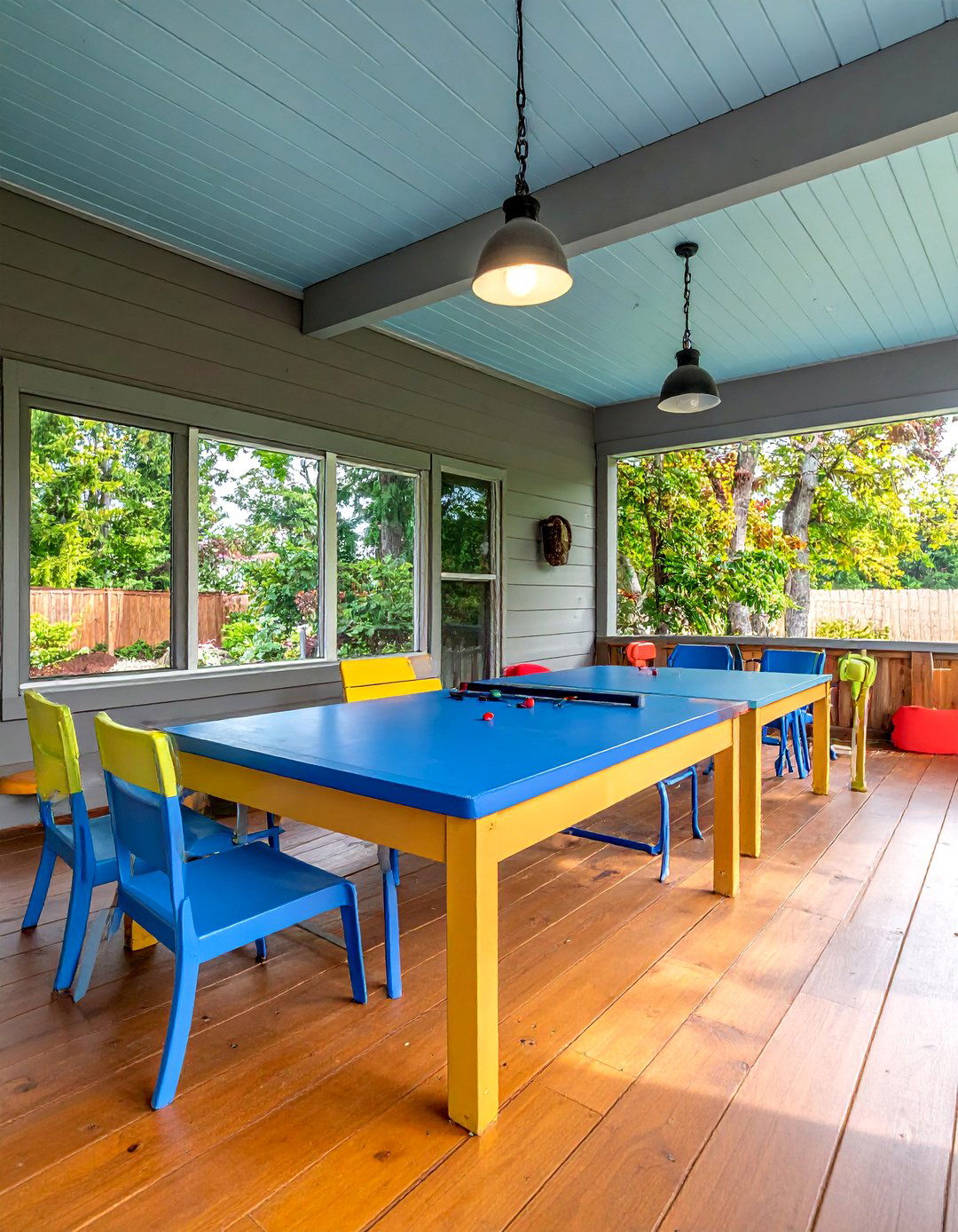 Game Room Recreation Hub - 40 Covered Porch Ideas for Year-Round Enjoyment