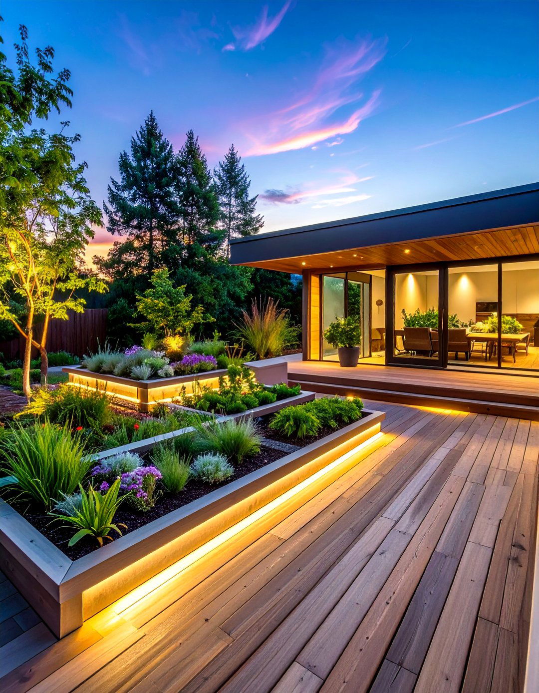 Garden Integration Design - 30 Large Deck Ideas for Outdoor Entertaining and Relaxation