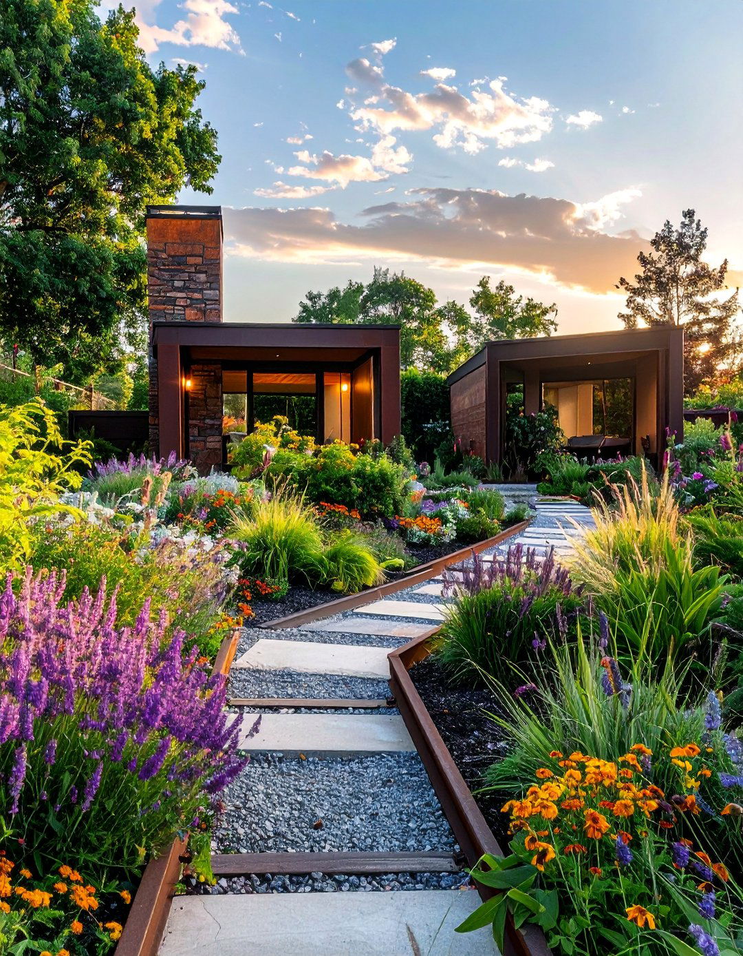 Garden Room Division - 20 Railroad Ties Landscaping Ideas for Your Garden