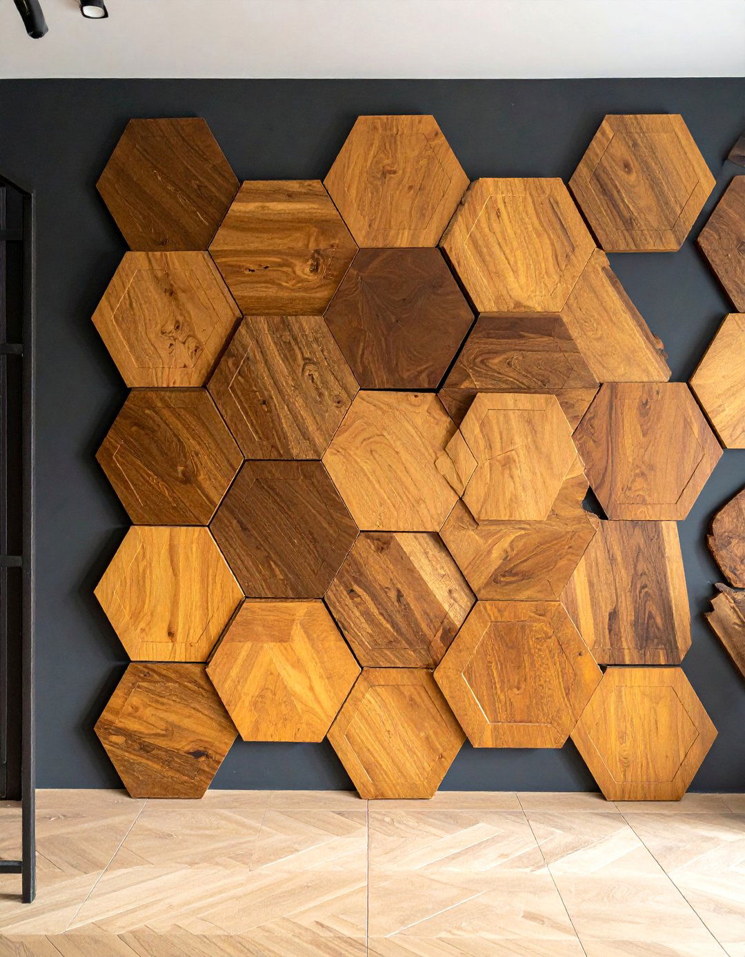 Geometric Panel Patterns - 30 Half Wall Ideas to Divide Your Space