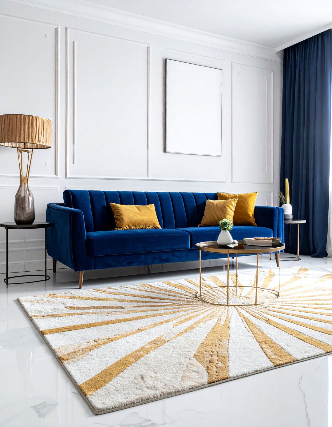 Geometric Patterned Area Rugs - 30 Art Deco Interior Design Ideas for a Glamorous Home