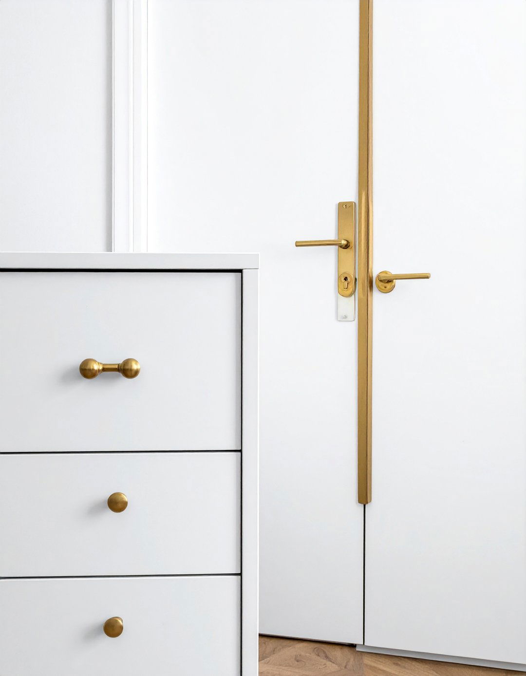 Gold Hardware and Fixtures - 25 Gold Bedroom Ideas for a Luxurious and Elegant Space