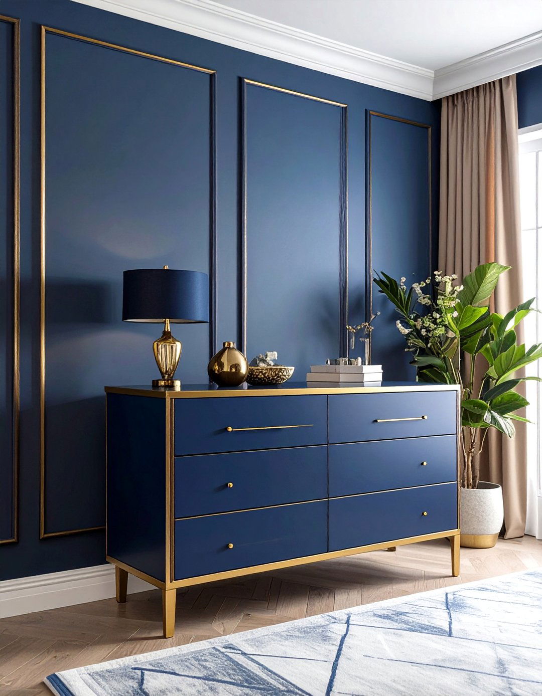 Gold Trim on Furniture - 25 Gold Bedroom Ideas for a Luxurious and Elegant Space