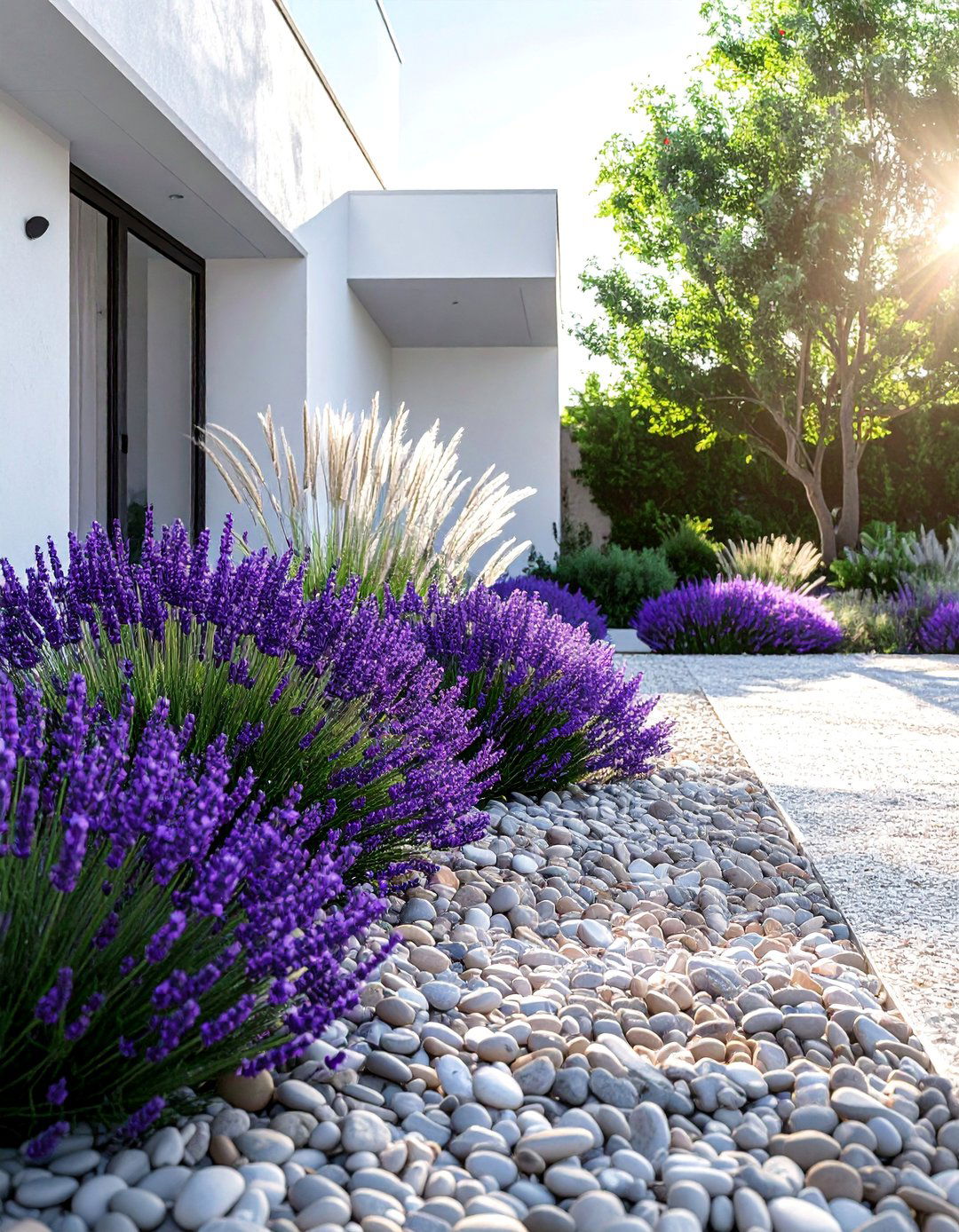 Gravel and Flower Garden - 30 Flower Garden Ideas to Transform Your Outdoor Space