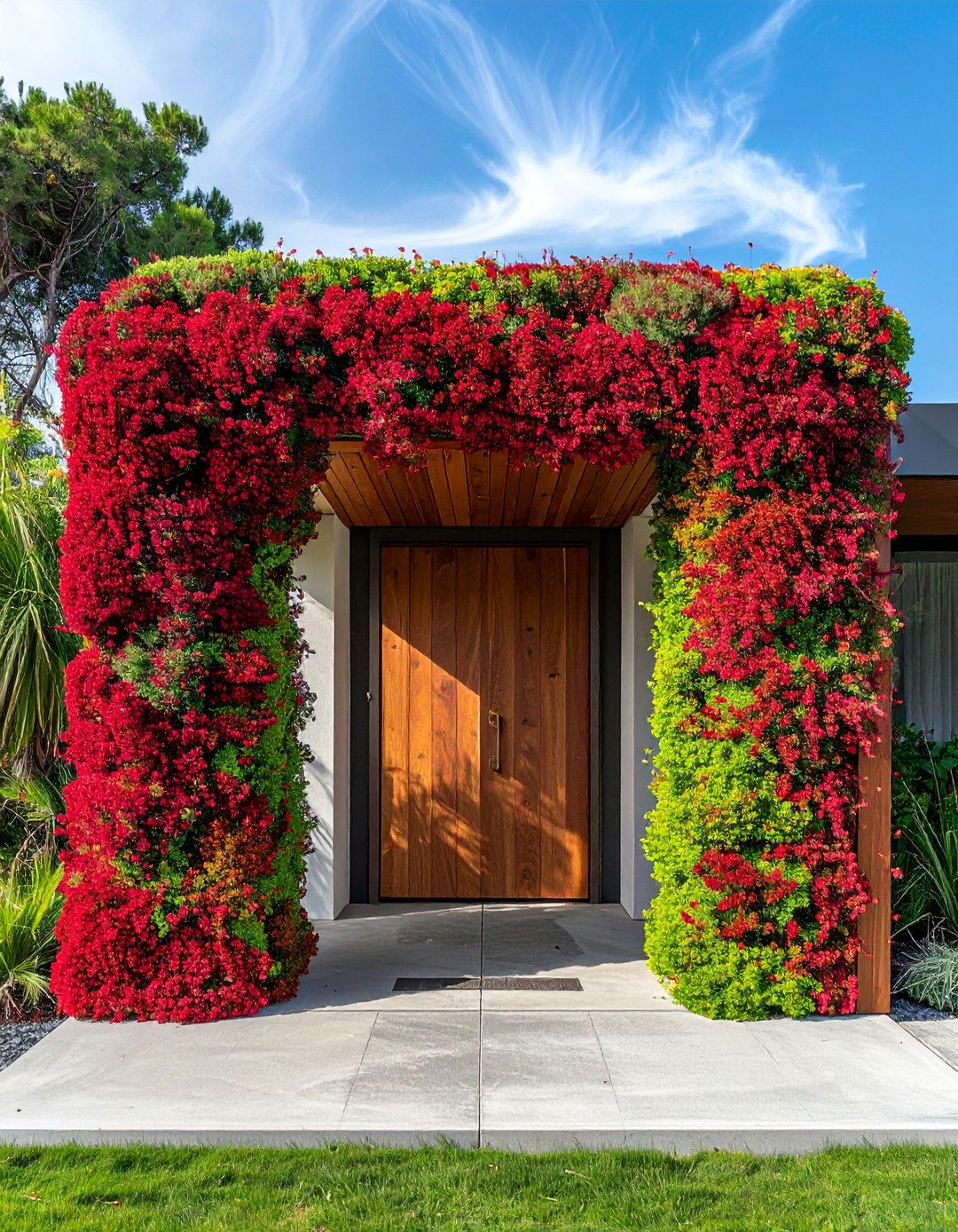 Green Roof Living Front Door Canopy - 20 Front Door Canopy Ideas for a Welcoming Entrance