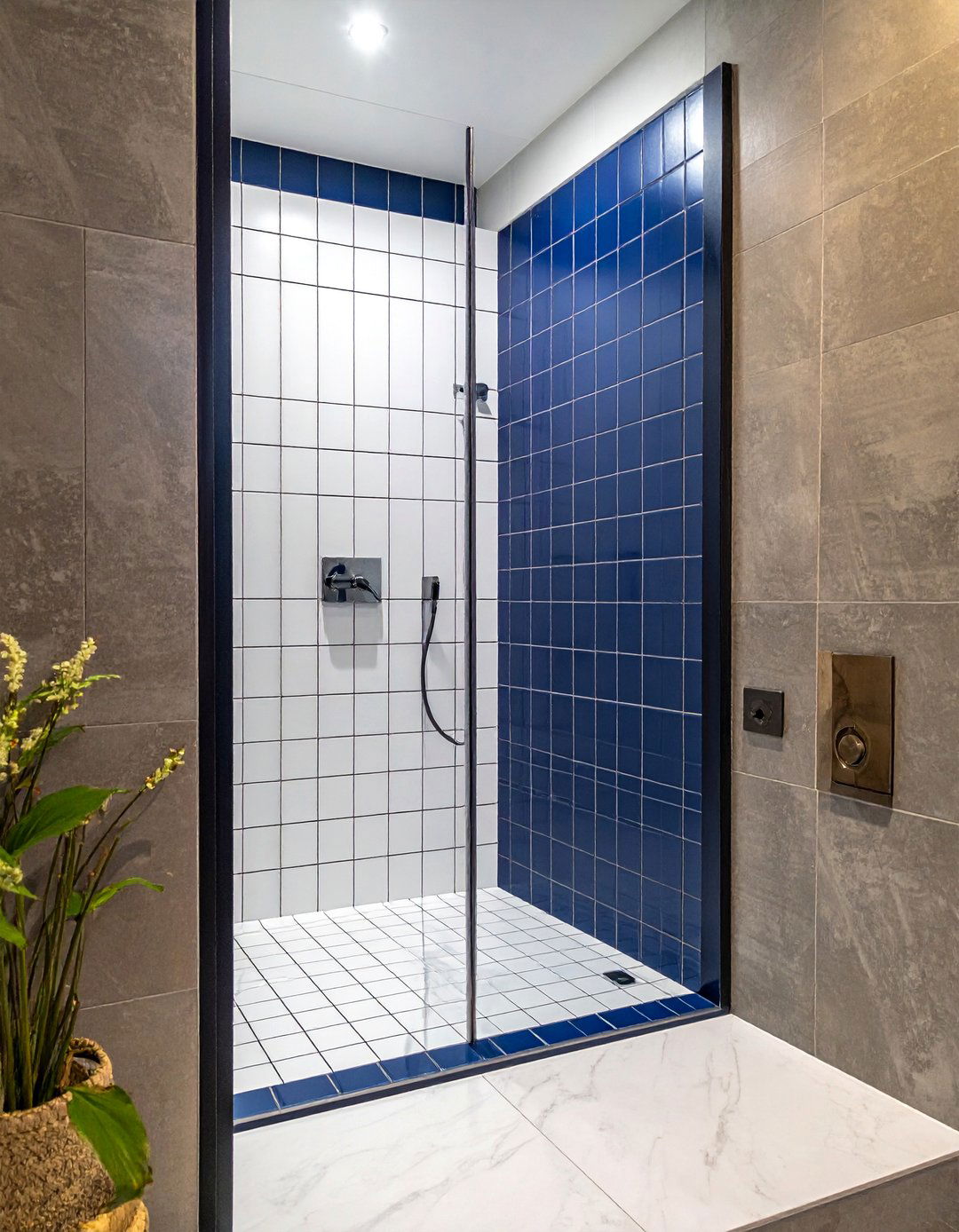 Grout as a Deliberate Design Element - 30 Walk-in Shower Tile Ideas for a Luxurious Bathroom