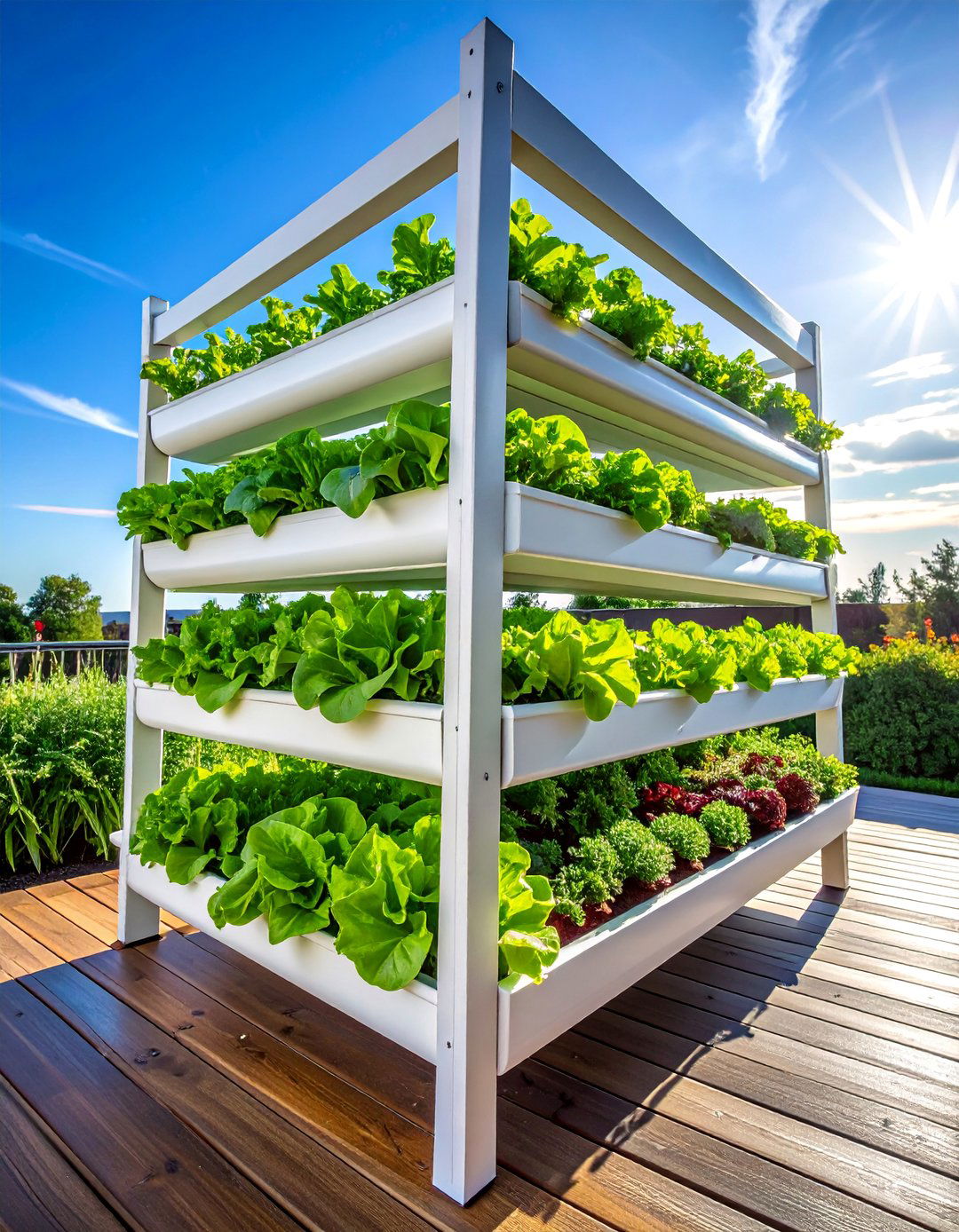 Gutter Garden for Leafy Greens - 40 Container Garden Ideas for Small Spaces