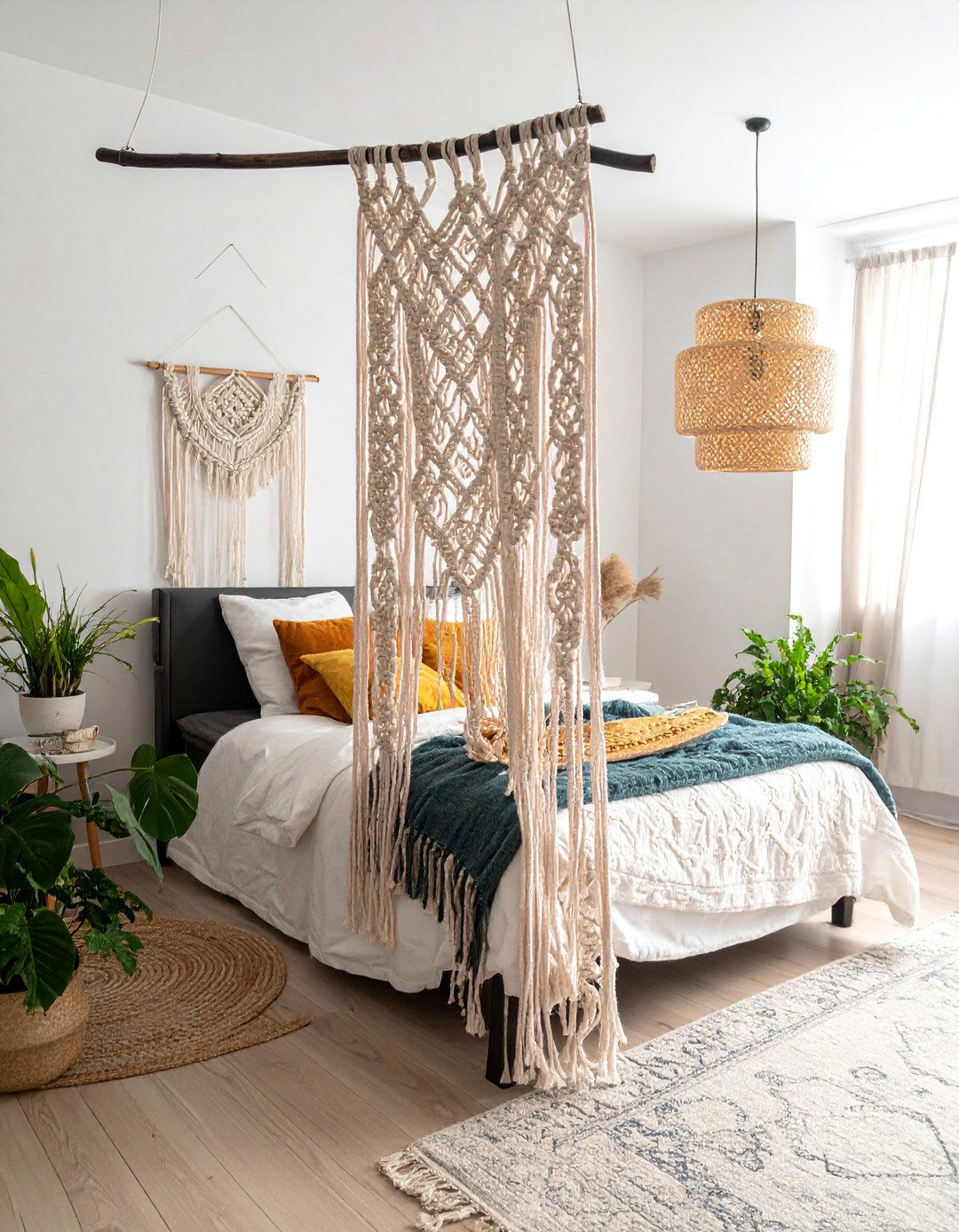 Handcrafted Macrame Closet Curtains - 30 Closet Curtain Ideas for Stylish Storage