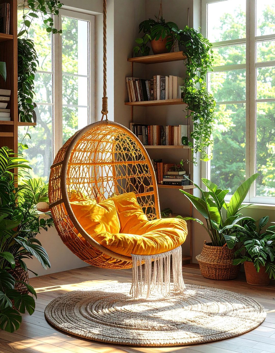 Hanging Chair Nooks - 30 Boho Decor Ideas to Transform Your Home