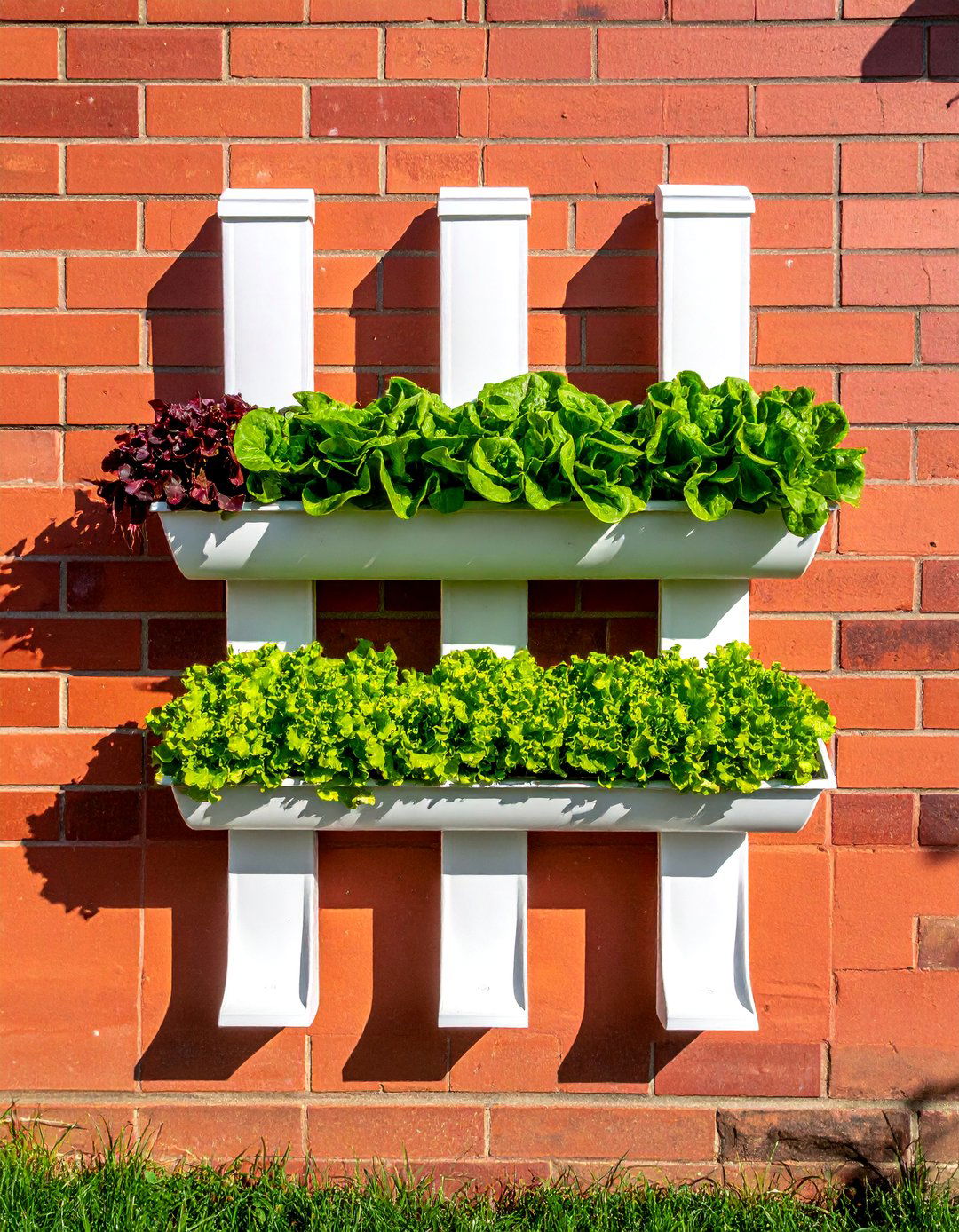 Hanging Gutter Section Container Garden - 40 Container Garden Ideas for Small Spaces