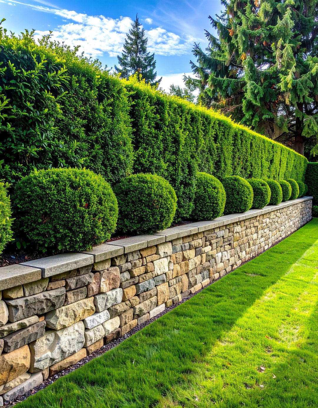Hedge and Hardscape Combinations - 30 Backyard Privacy Ideas to Create a Secluded Oasis