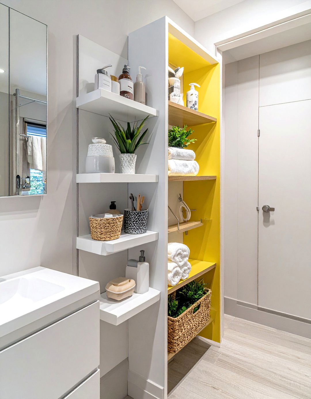 Hidden Door Storage Solutions - 25 Bathroom Cabinet Ideas for Stylish Storage Solutions