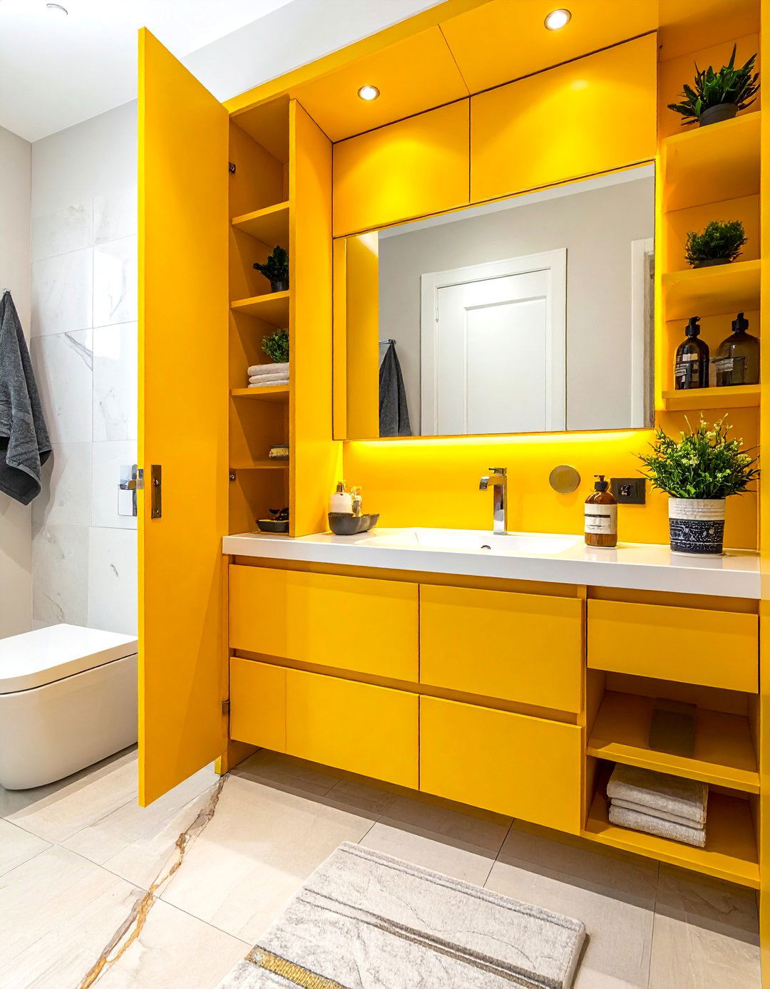 Hidden Storage Solutions - 40 Bathroom Design Ideas for a Modern Home