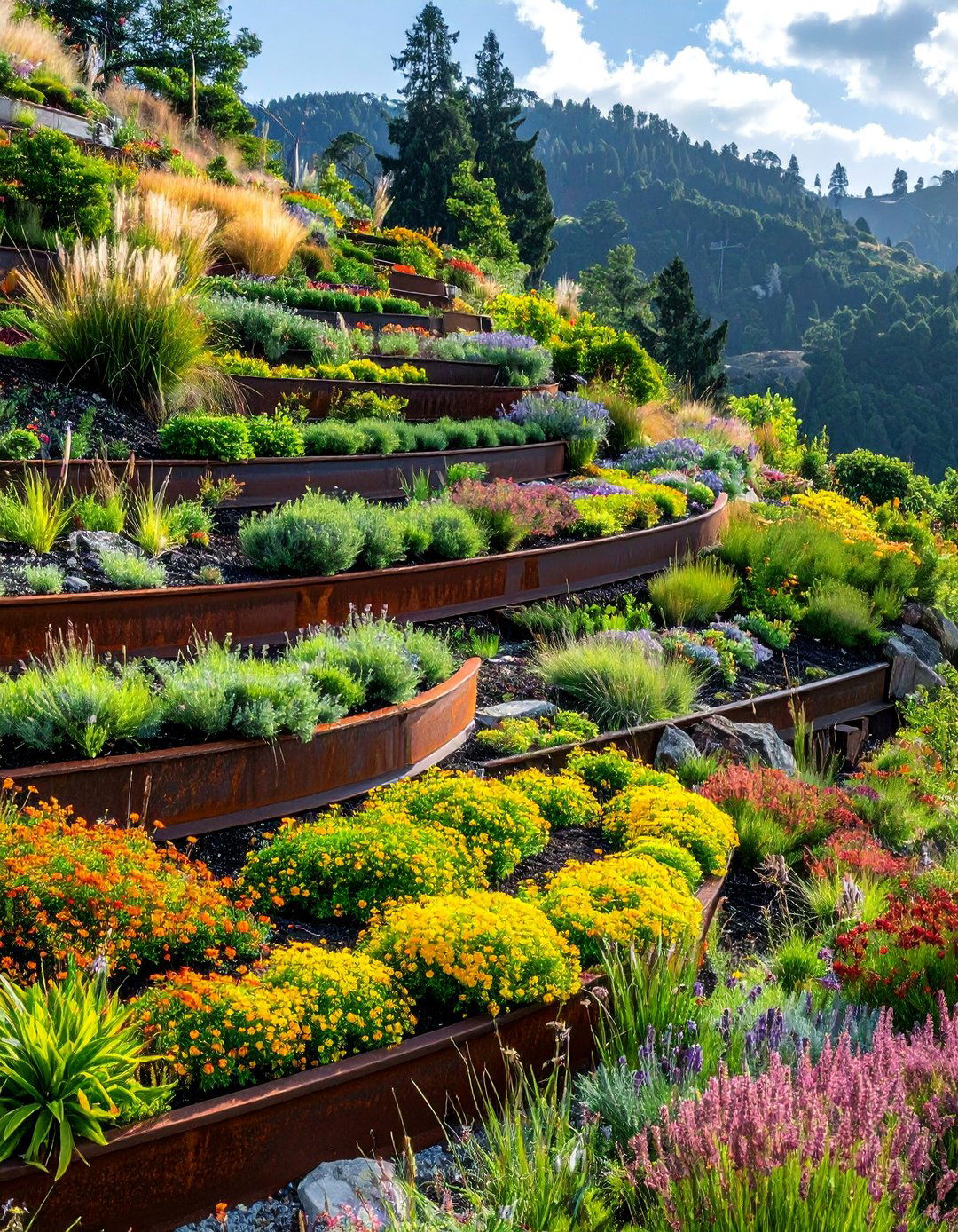 Hillside Terracing Solutions - 20 Railroad Ties Landscaping Ideas for Your Garden