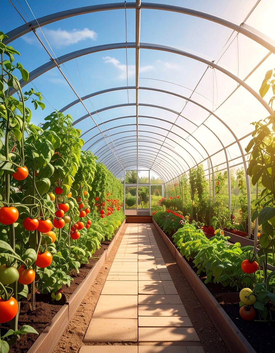 Hoop House Integration - 30 Tomato Trellis Ideas for Your Vegetable Garden