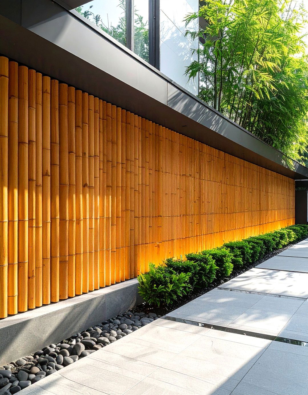 Horizontal Bamboo Slat Fence - 40 Japanese Fence Ideas for Serene Gardens