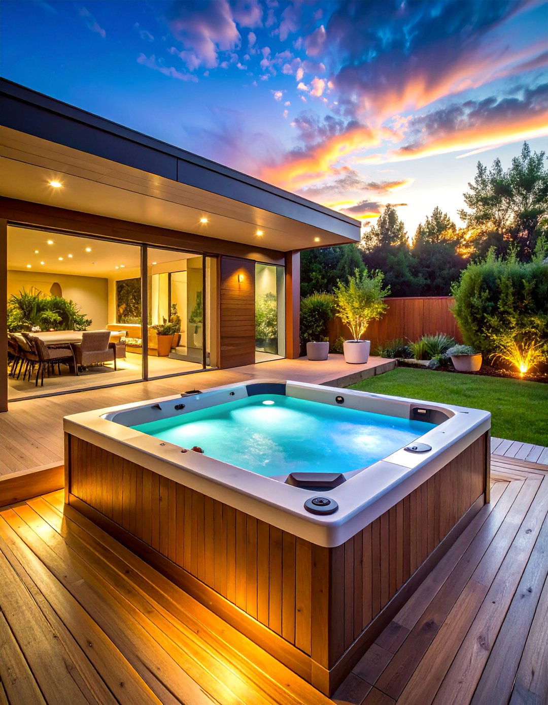 Hot Tub Spa Integration - 40 Backyard Ideas to Transform Your Outdoor Space