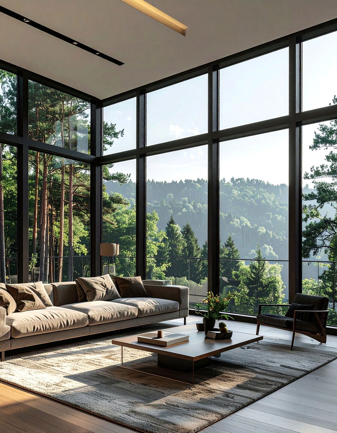 House With Black Picture Windows - 30 Houses With Black Windows for Bold Style
