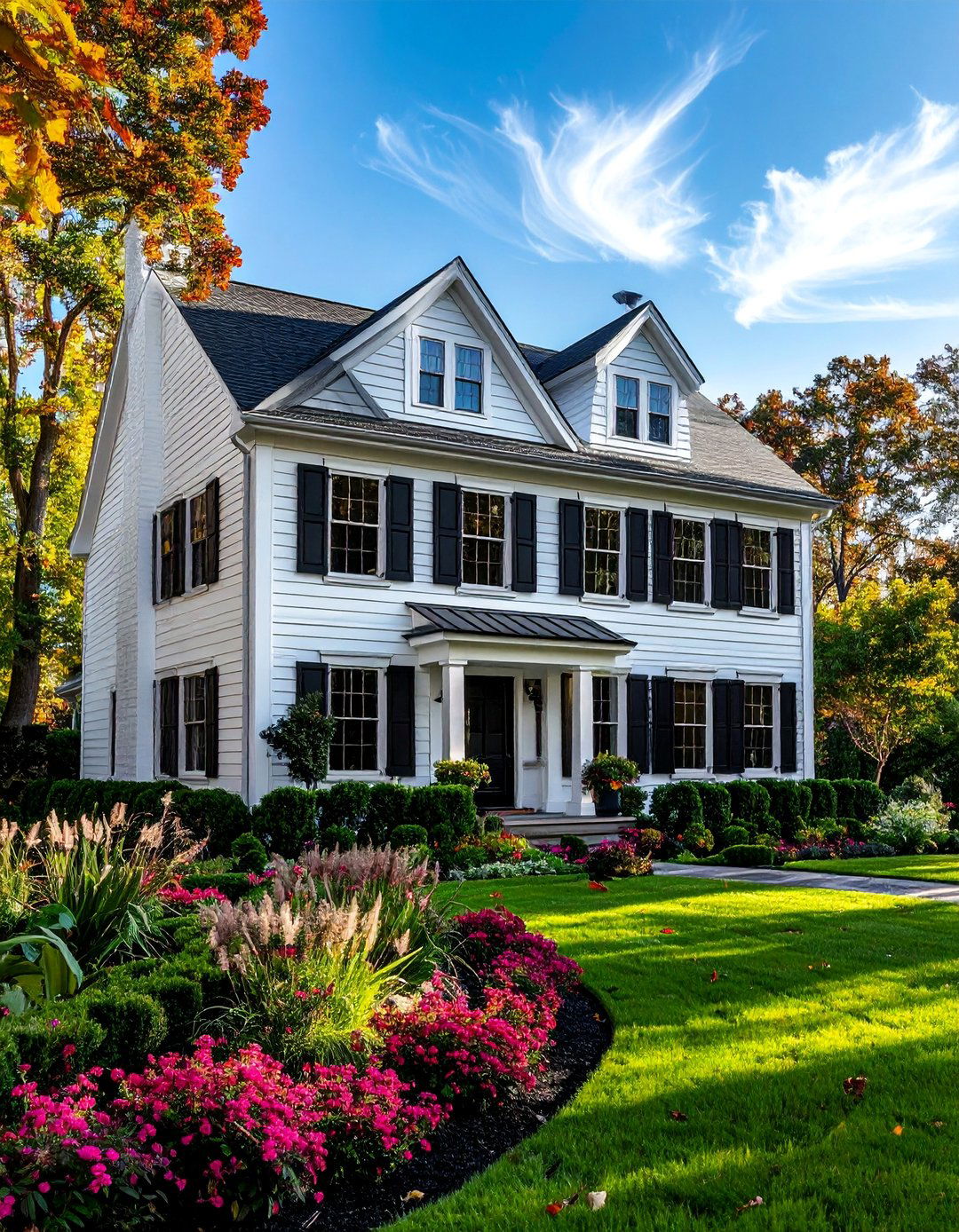 House With Black Window Shutters - 30 Houses With Black Windows for Bold Style