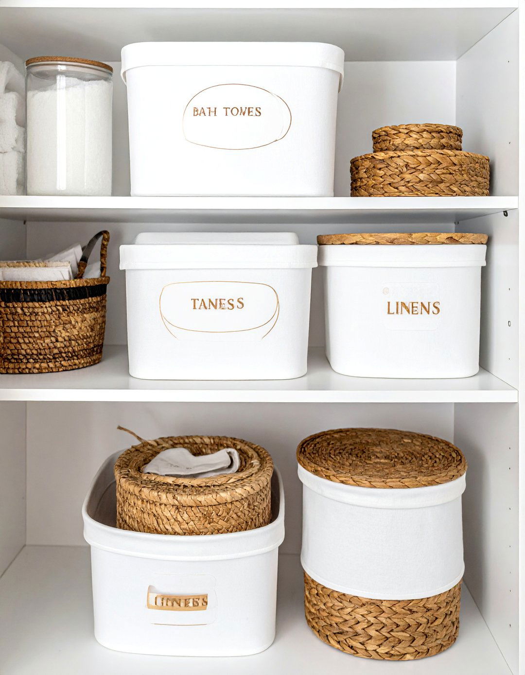 Implement a Labeling System for Linen Closet Organization - 30 Linen Closet Organization Ideas for a Tidy Home