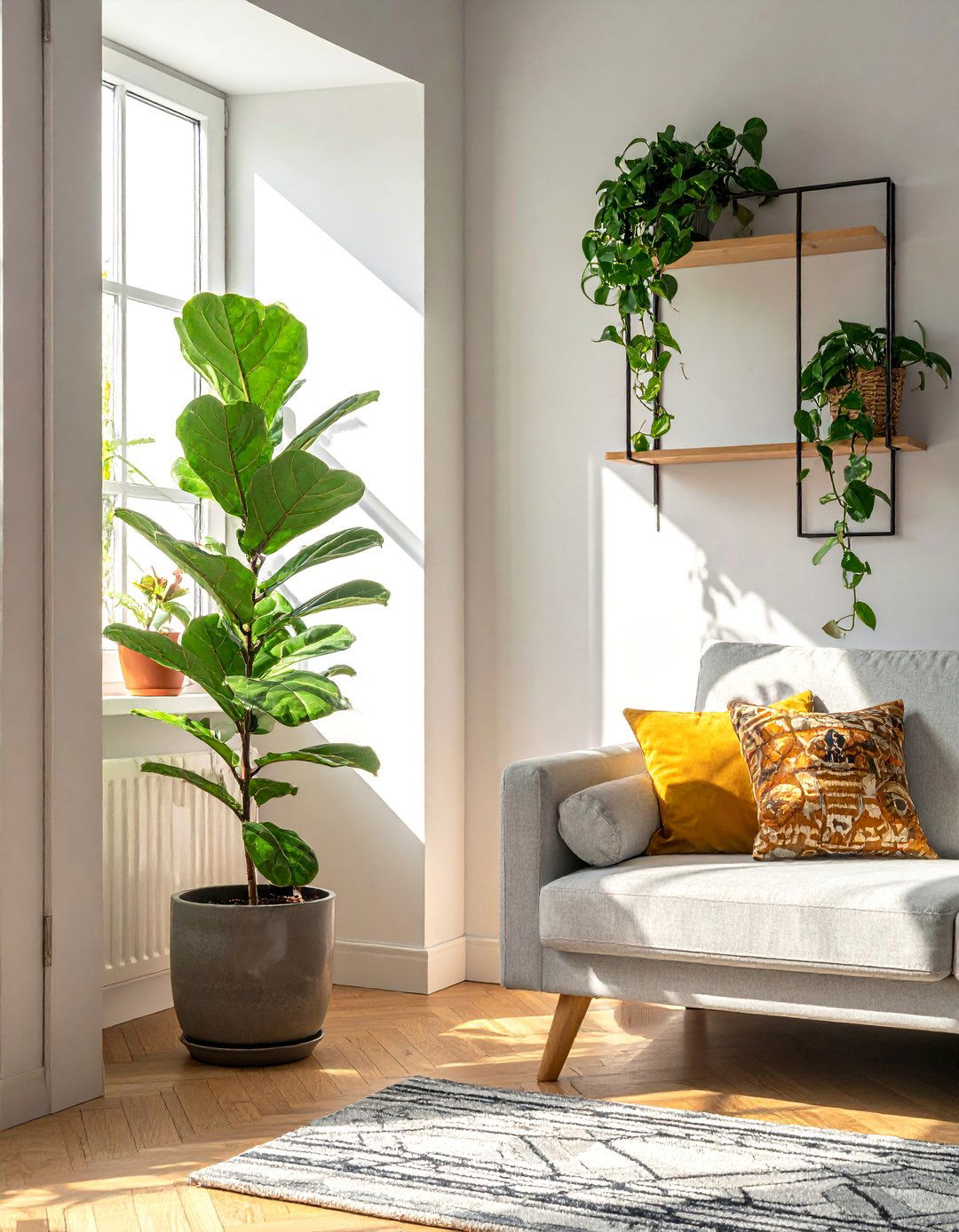 Incorporating Houseplants in Small Terraced House Living Rooms - 30 Small Terraced House Living Room Ideas for Cozy Spaces