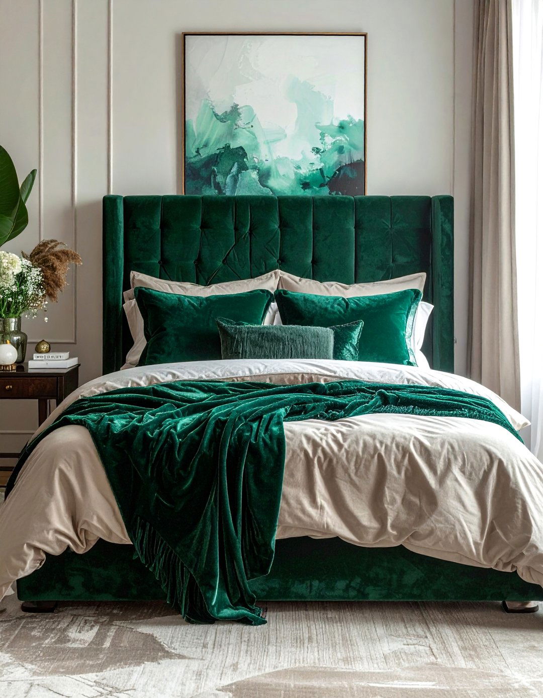 Incorporating Velvet for a Luxurious Touch - 40 Bedroom Interior Design Ideas for Comfort