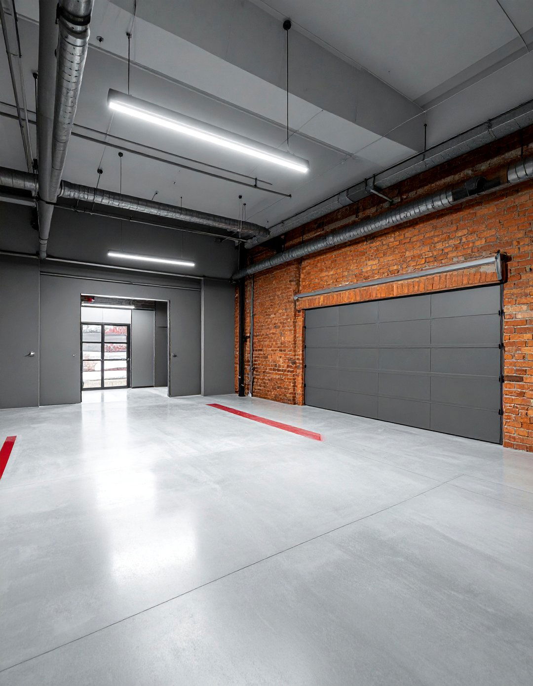 Industrial Exposed Brick and Paint Design - 25 Garage Paint Ideas to Refresh Your Space