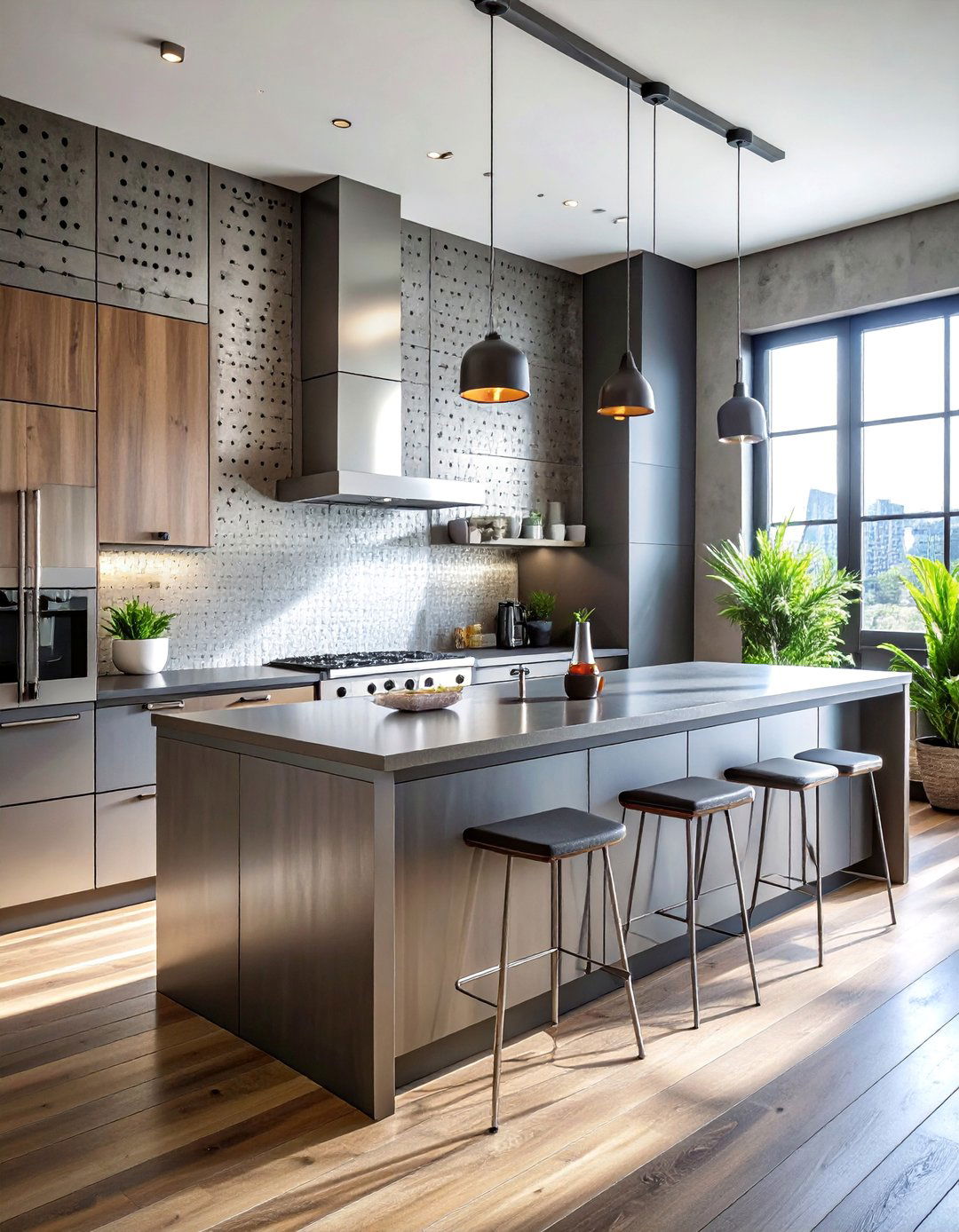 Industrial Metal Design - 30 Half Wall Ideas to Divide Your Space