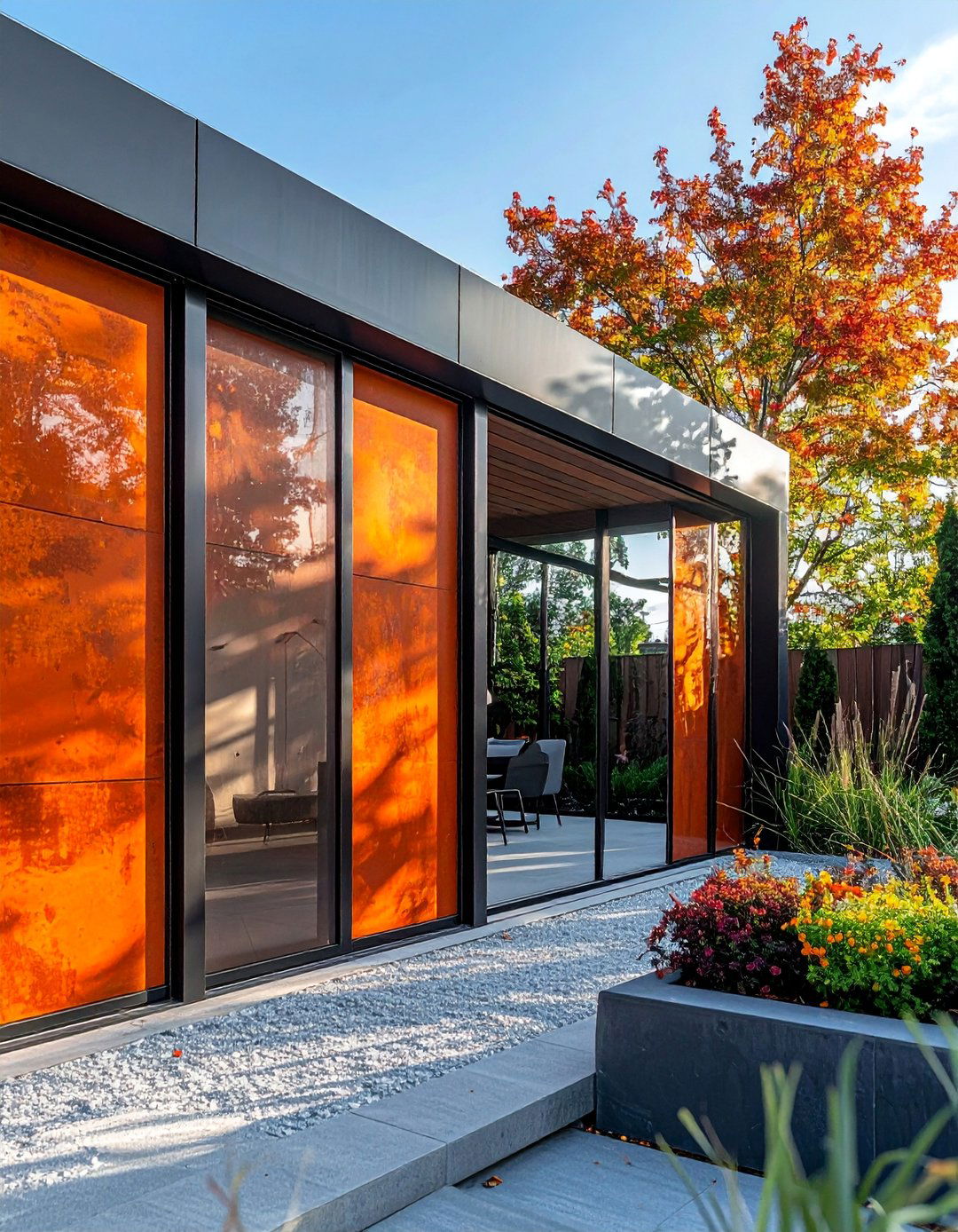 Industrial Metal Panel Privacy Systems - 30 Outdoor Privacy Screen Ideas for Your Backyard
