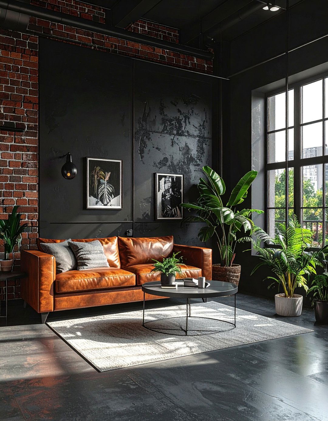 Industrial Style Black Sunroom - 20 Black Sunroom Ideas for a Stylish Retreat
