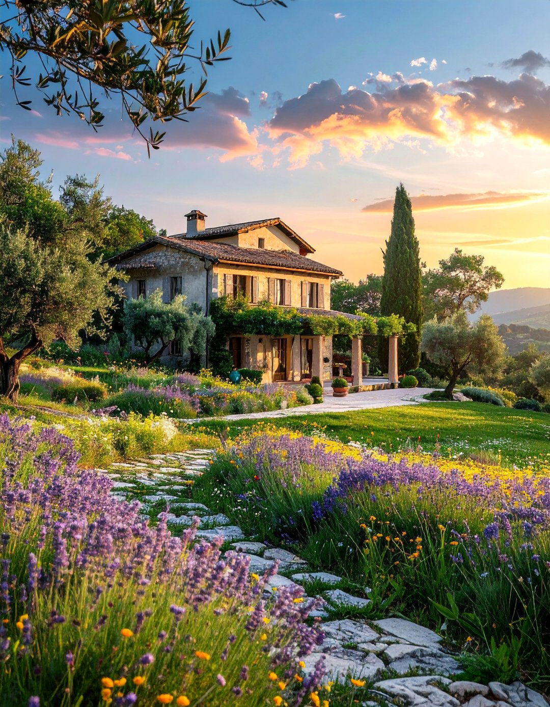Integration with the Natural Landscape - 30 Traditional French Country House Exterior Ideas