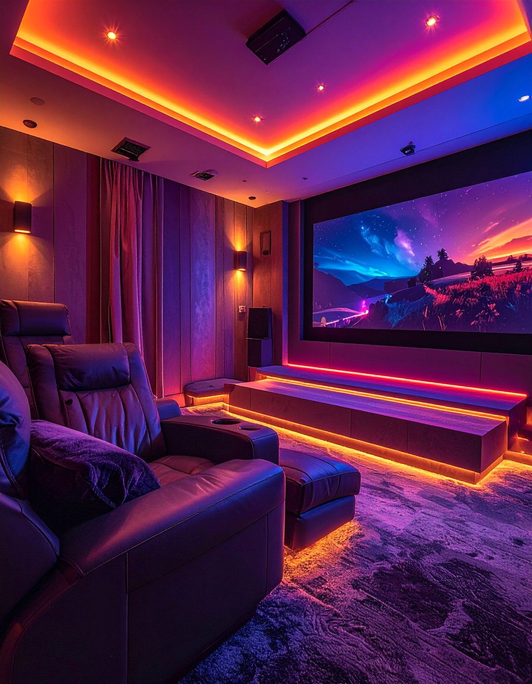 Intimate Couples Theater Retreat - 20 Modern Home Theater Ideas for an Immersive Experience
