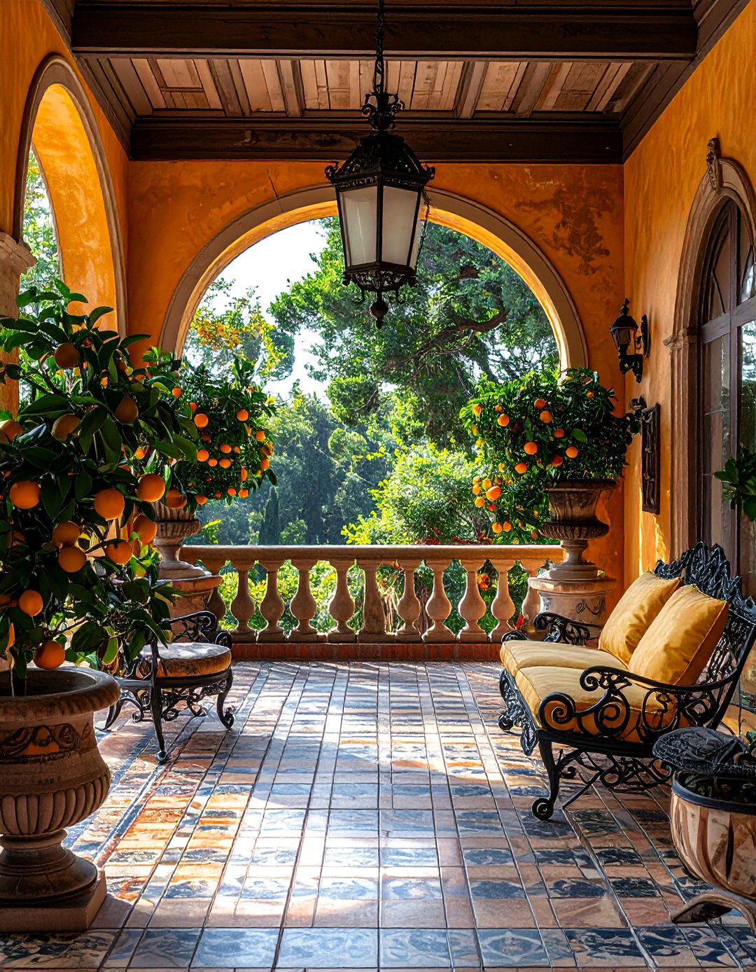 Italian Villa Elegance - 40 Covered Porch Ideas for Year-Round Enjoyment