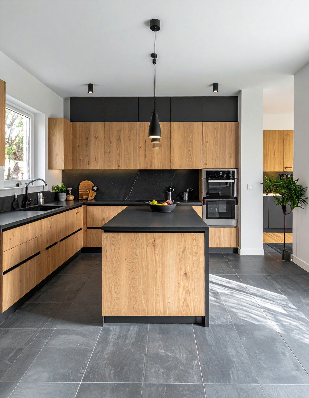 Kitchens With Dark Grey Slate Tile Floors - 20 Kitchens With Grey Floors Design Inspiration