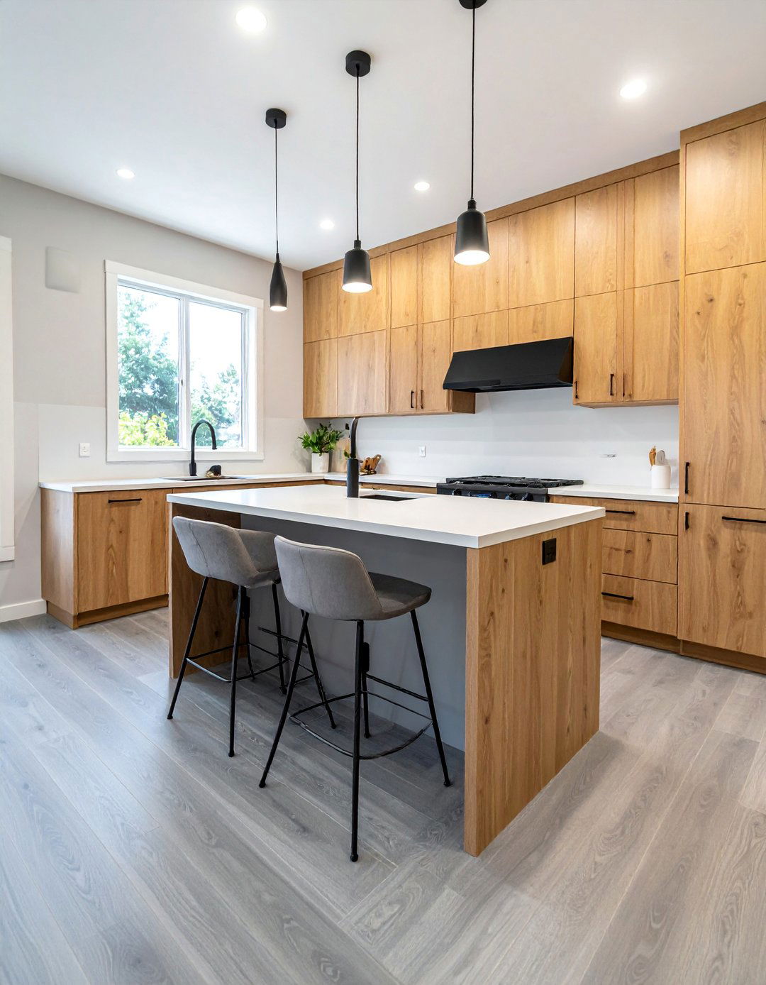 Kitchens With Grey Vinyl Plank Flooring - 20 Kitchens With Grey Floors Design Inspiration