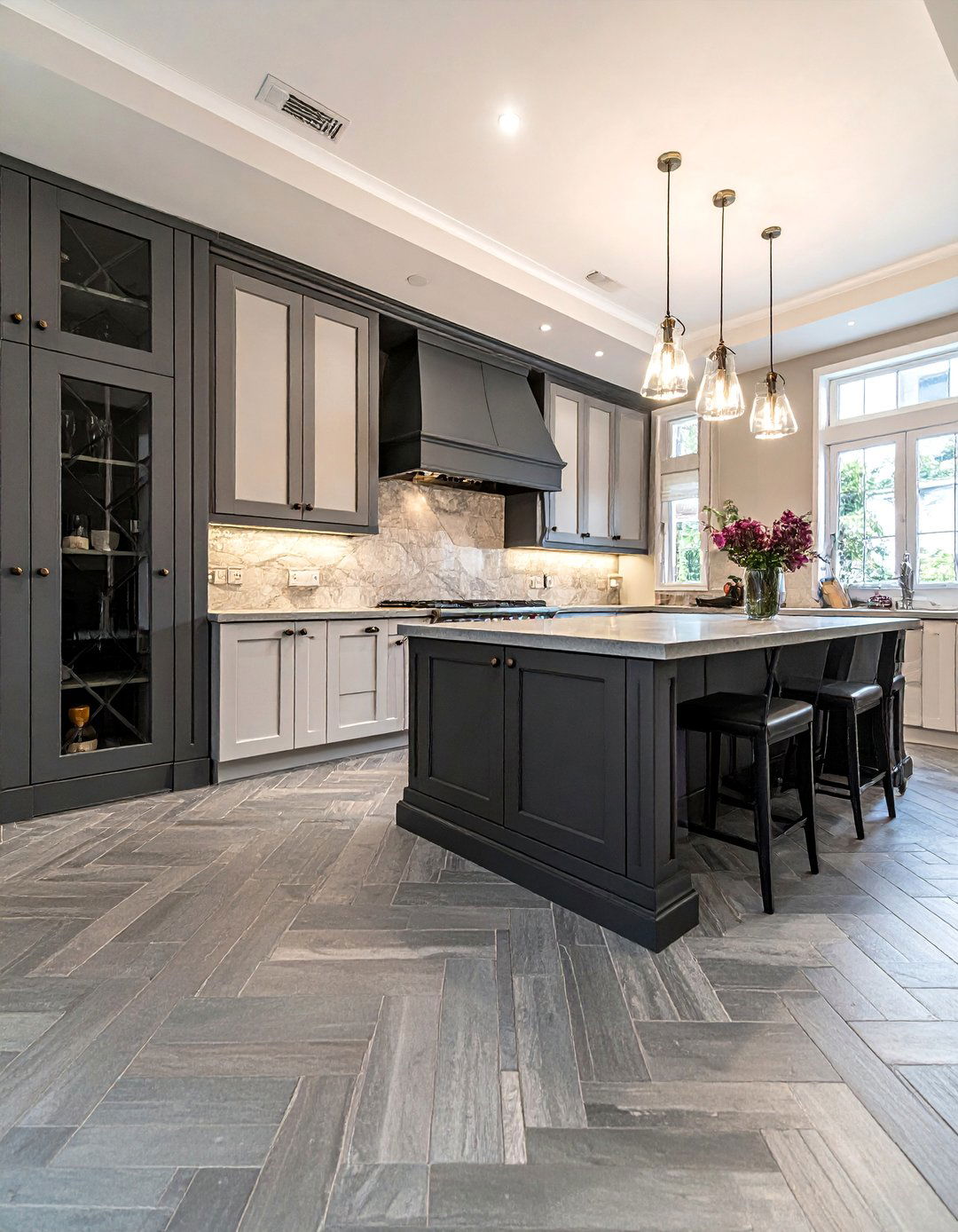 Kitchens With Herringbone Pattern Slate Floors - 20 Kitchens With Slate Floors Design Ideas