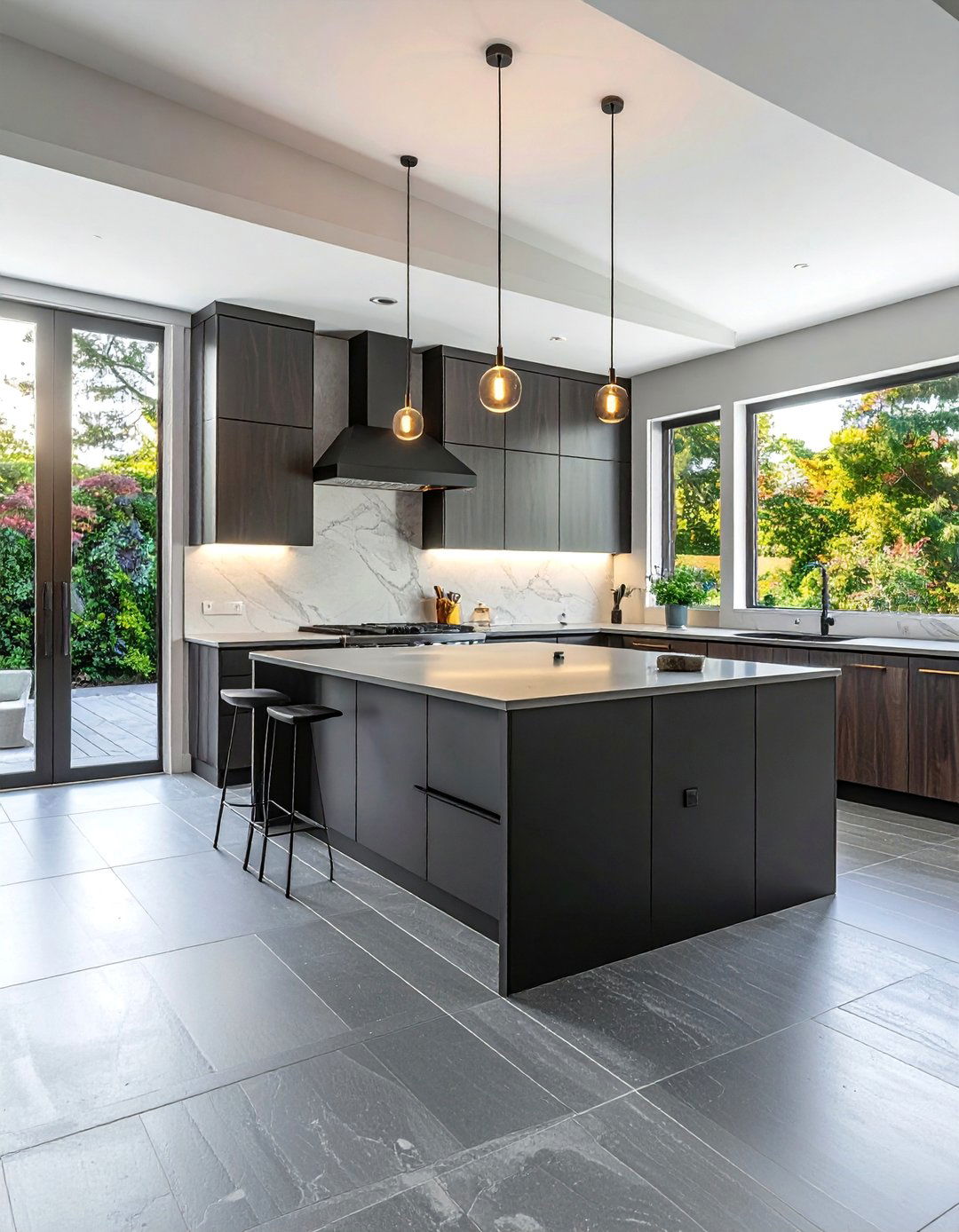 Kitchens With Large Format Slate Tile Floors - 20 Kitchens With Slate Floors Design Ideas