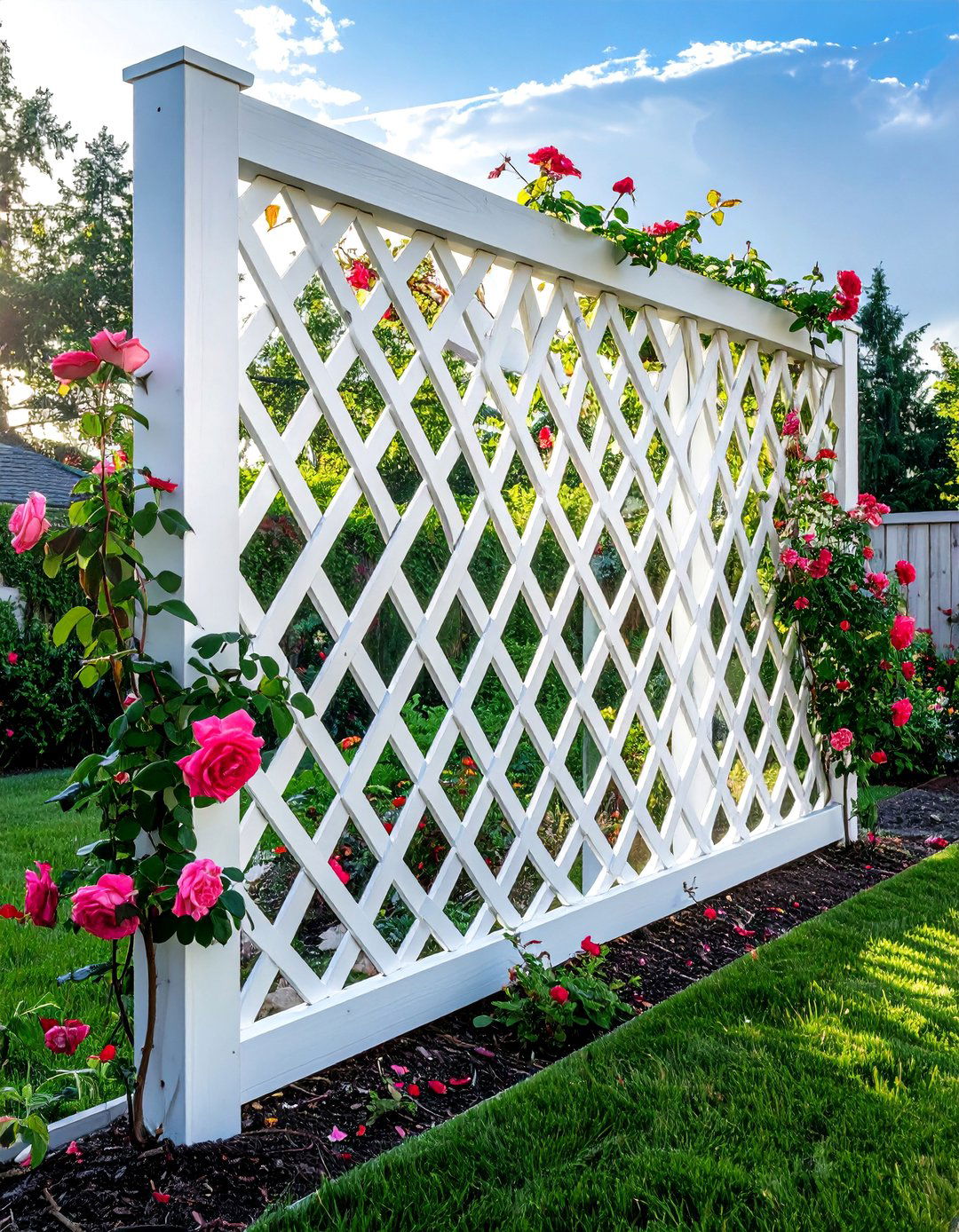 Lattice Panel Screens - 30 Backyard Privacy Ideas to Create a Secluded Oasis