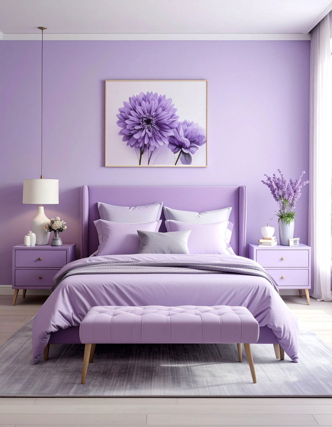 Lavender Painted Bedroom Set Harmony - 20 Painted Bedroom Furniture Ideas to Refresh Your Space
