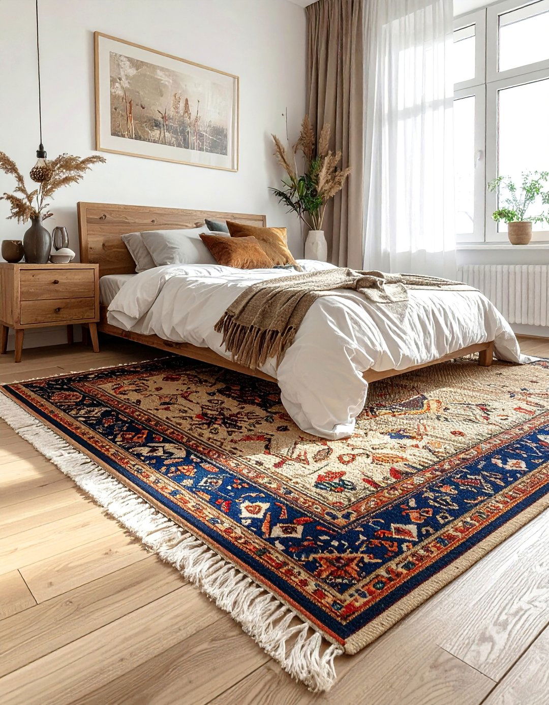 Layered Rugs in a Boho Bedroom - 40 Boho Bedroom Ideas for a Cozy and Eclectic Retreat
