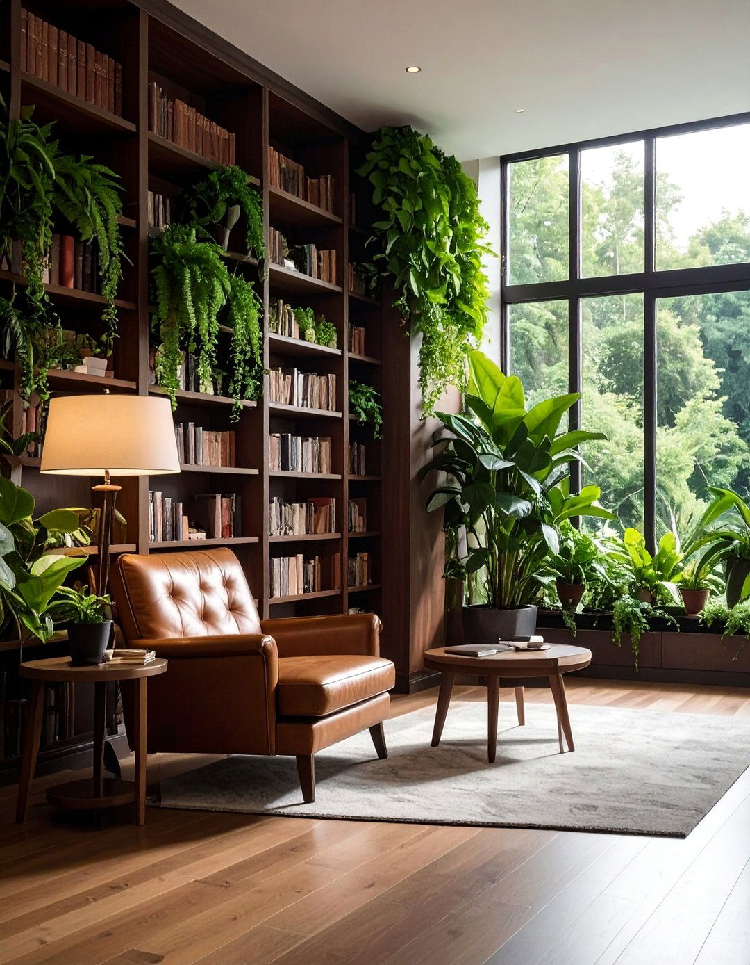 Library and Plant Room Combination - 20 Plant Room Ideas to Bring Nature Indoors