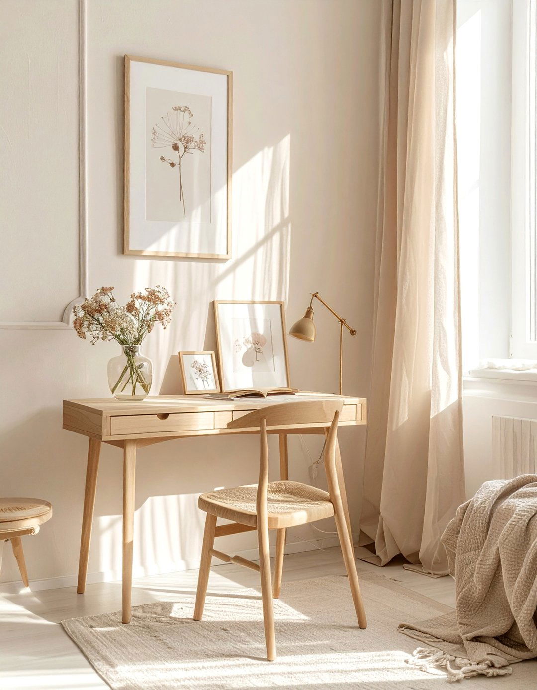 Light Academia Aesthetic Room with Soft Neutrals - 40 Aesthetic Room Ideas for a Stylish Home