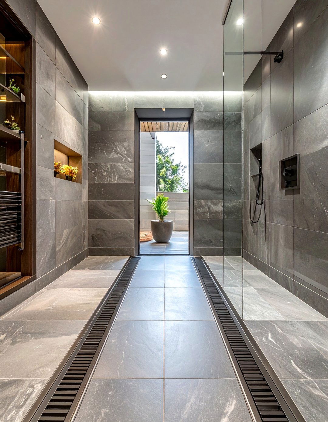 Linear Shower Drain - 40 Bathroom Design Ideas for a Modern Home
