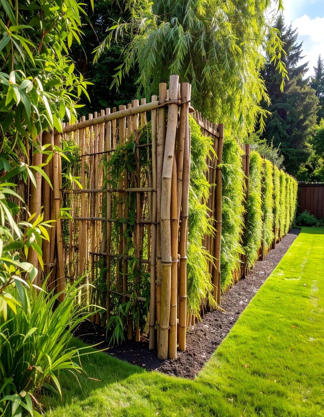 Living Willow Screens - 30 Backyard Privacy Ideas to Create a Secluded Oasis