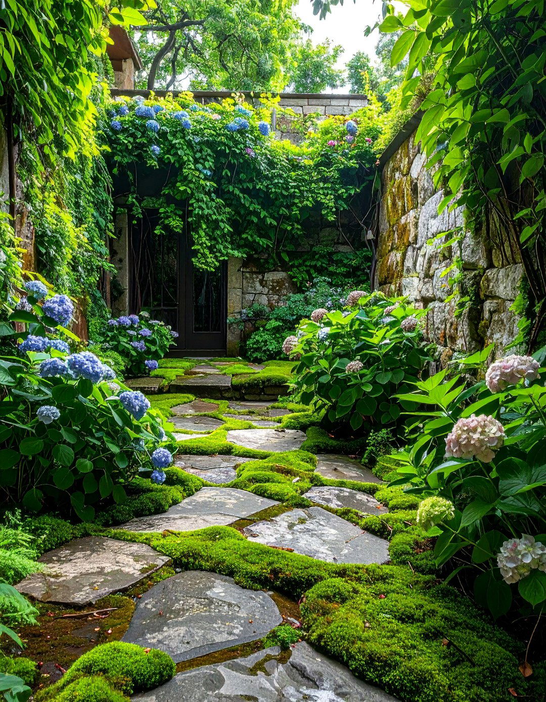 Lush Garden Sunken Patio - 20 Sunken Patio Ideas for a Unique and Cozy Outdoor Retreat