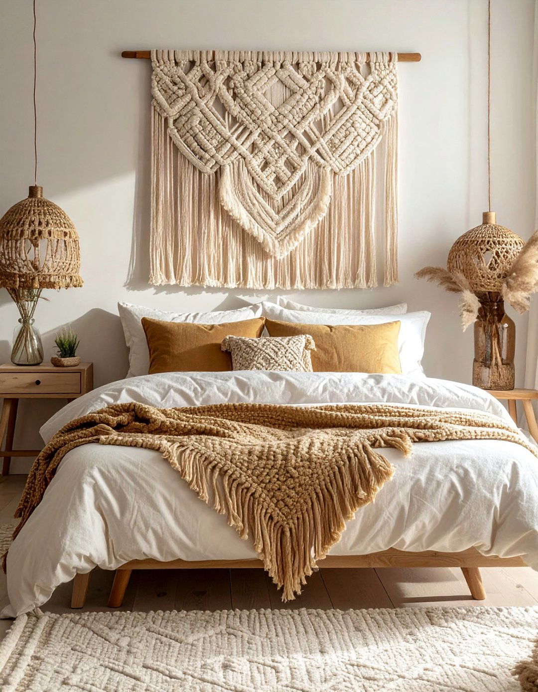 Macrame Wall Hanging Bedrooms - 30 Boho Decor Ideas to Transform Your Home